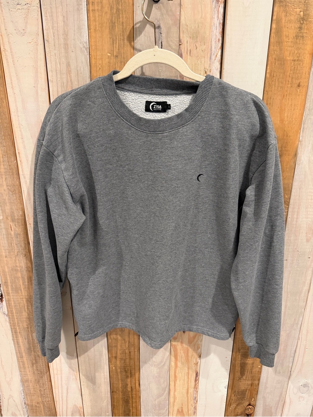 Zyia Gray Crewneck Sweatshirt